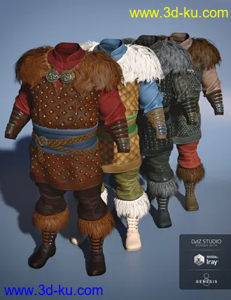 3D打印模型Viking Raider Outfit Textures的图片