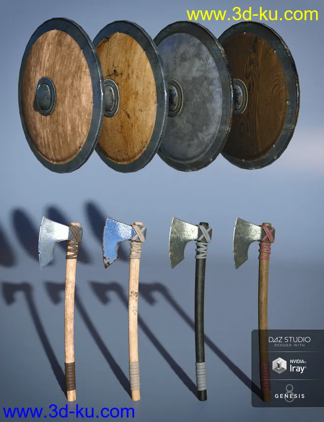 Viking Raider Outfit Textures模型的图片6