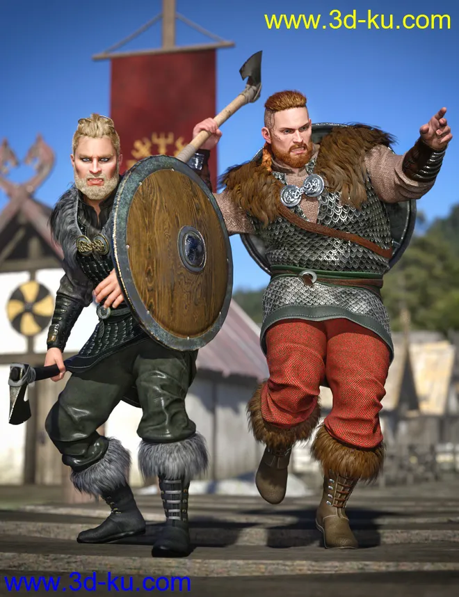 Viking Raider Outfit Textures模型的图片7