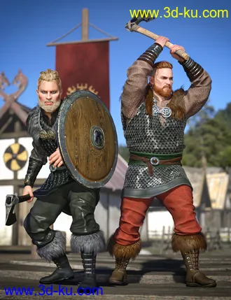 3D打印模型Viking Raider Outfit Textures的图片