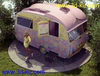 3D打印模型Vintage Caravan的图片