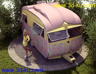 3D打印模型Vintage Caravan的图片