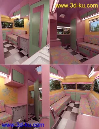 3D打印模型Vintage Caravan的图片