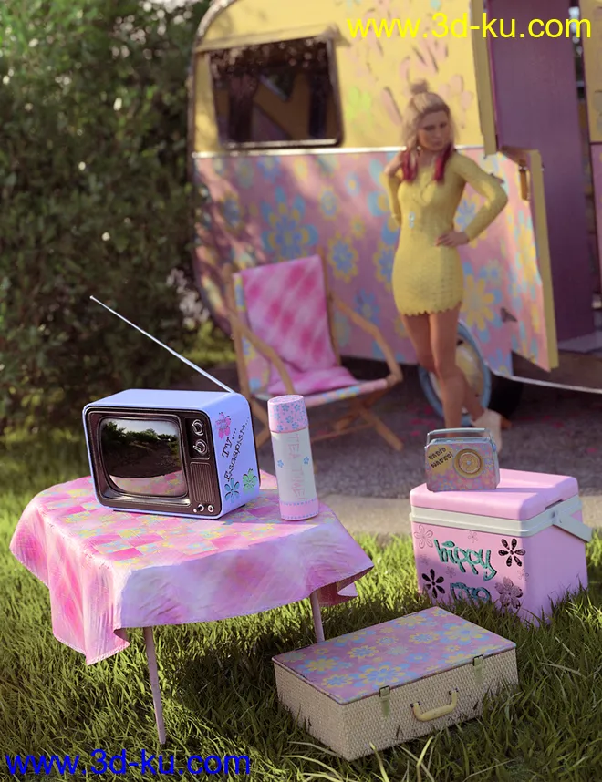 Vintage Caravan Props模型的图片1