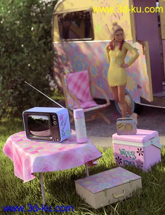 3D打印模型Vintage Caravan Props的图片