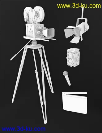 3D打印模型Vintage Film Props的图片