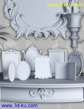 3D打印模型Vintage Frames的图片