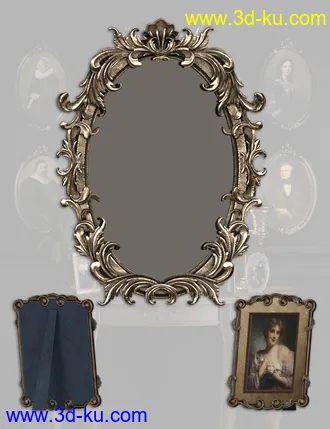 3D打印模型Vintage Frames的图片