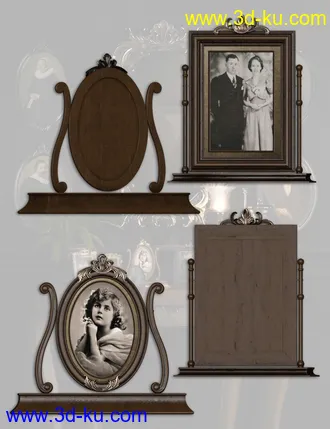 3D打印模型Vintage Frames的图片