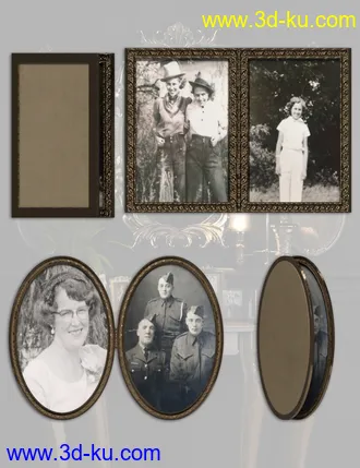 3D打印模型Vintage Frames的图片