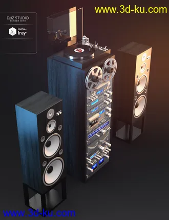 3D打印模型Vintage HI-FI的图片