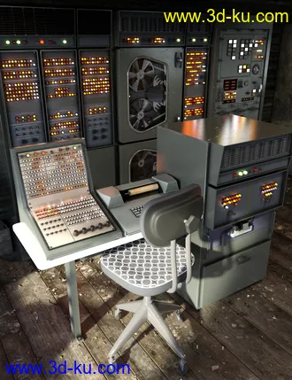 3D打印模型Vintage Server Props的图片