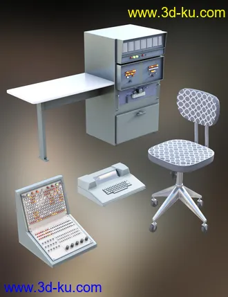 3D打印模型Vintage Server Props的图片