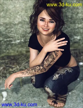 3D打印模型VYK Baylee for Genesis 8 Female的图片