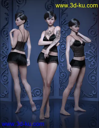 3D打印模型VYK Baylee for Genesis 8 Female的图片