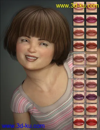 3D打印模型VYK Chloe for Genesis 8 Female and Victoria 8的图片