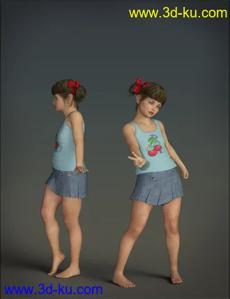 3D打印模型VYK Chloe for Genesis 8 Female and Victoria 8的图片