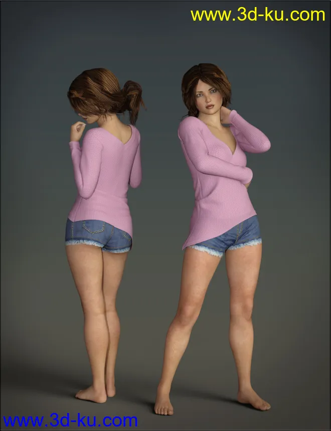 VYK Chloe for Genesis 8 Female and Victoria 8模型的图片6