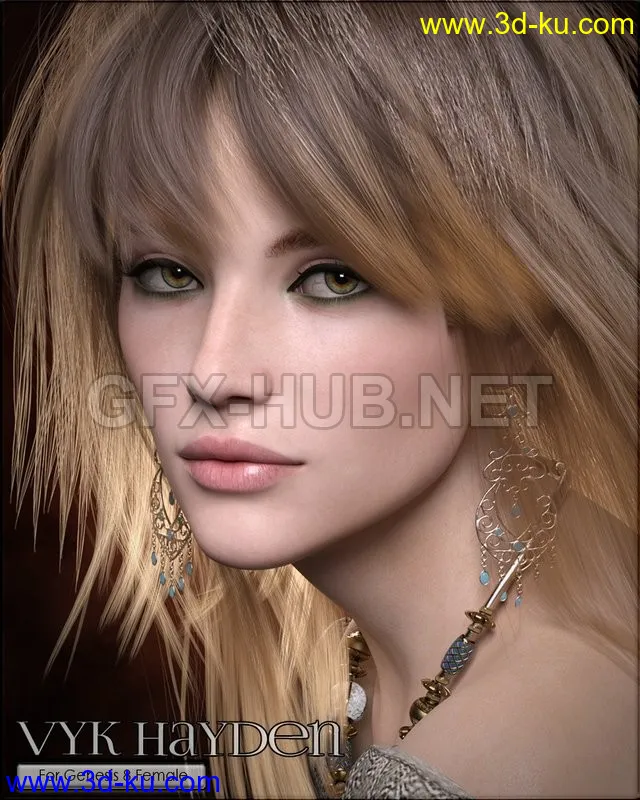 VYK Hayden for Genesis 8.1 Female模型的图片1