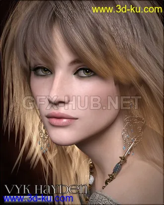 3D打印模型VYK Hayden for Genesis 8.1 Female的图片