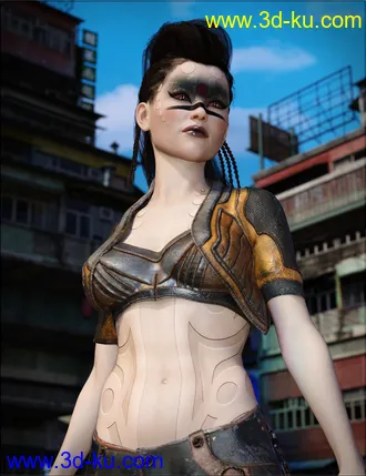 3D打印模型VYK Thrace 2.0 HD for Genesis 8 Female的图片