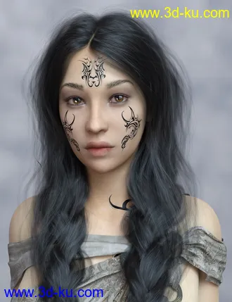 Warrior Couple And Landscape - Genesis 8模型的图片5