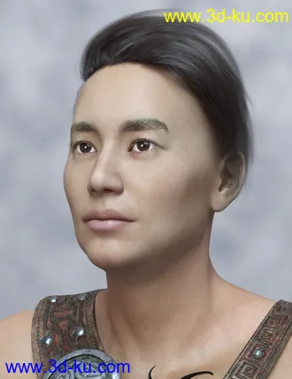 Warrior Couple And Landscape - Genesis 8模型的图片6