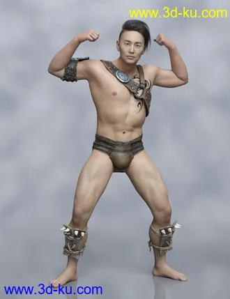 Warrior Couple And Landscape - Genesis 8模型的图片8