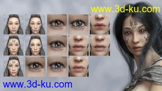 3D打印模型Warrior Couple And Landscape - Genesis 8的图片