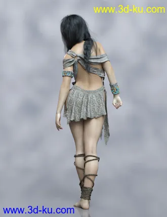 3D打印模型Warrior Couple And Landscape - Genesis 8的图片