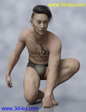 Warrior Couple And Landscape - Genesis 8模型的图片16