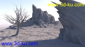 3D打印模型Warrior Couple And Landscape - Genesis 8的图片