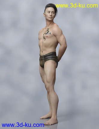 3D打印模型Warrior Couple And Landscape - Genesis 8的图片