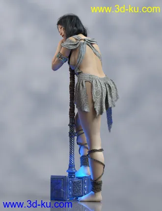 3D打印模型Warrior Couple And Landscape - Genesis 8的图片