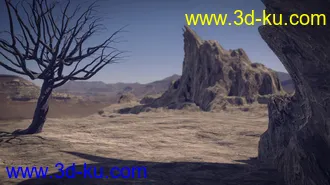 3D打印模型Warrior Couple And Landscape - Genesis 8的图片