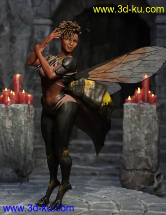 3D打印模型Wasp Queen for Genesis 8 Female的图片