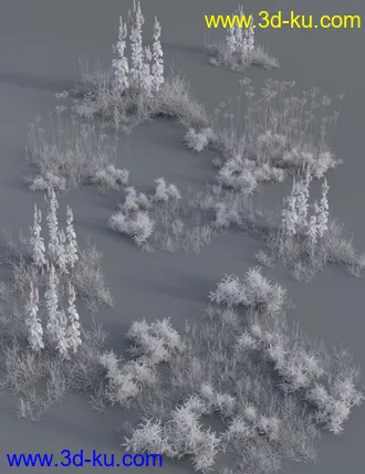 3D打印模型Wasteland Plants - High Resolution Instant Eco Systems的图片