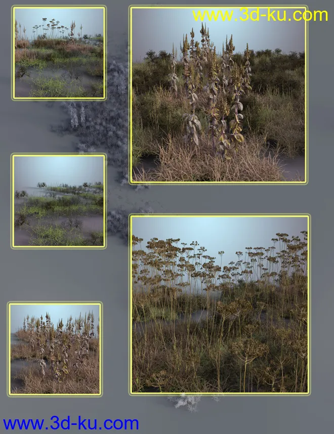 Wasteland Plants - High Resolution Instant Eco Systems模型的图片9