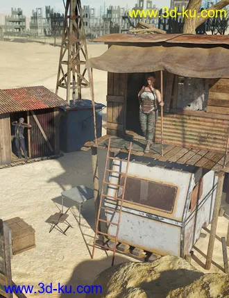 3D打印模型Wasteland Settlement的图片