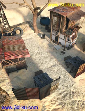 3D打印模型Wasteland Settlement的图片