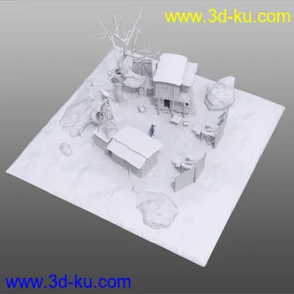 3D打印模型Wasteland Settlement的图片