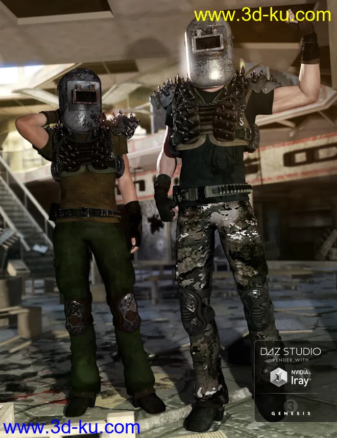 Wastelander Genesis 3 Male Textures模型的图片1