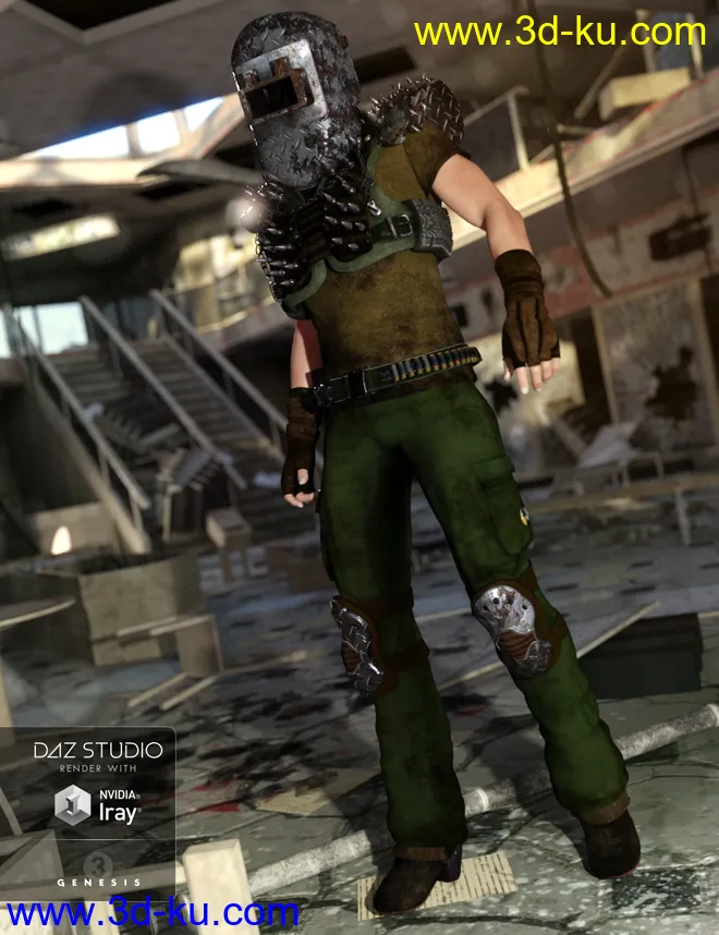 Wastelander Genesis 3 Male Textures模型的图片2