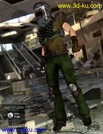 3D打印模型Wastelander Genesis 3 Male Textures的图片