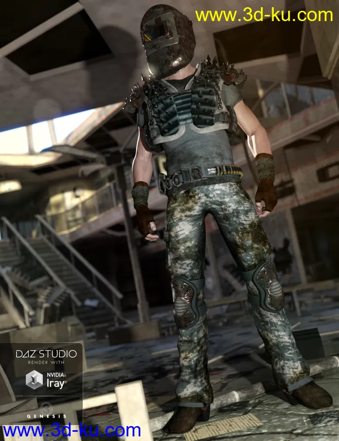 Wastelander Genesis 3 Male Textures模型的图片3