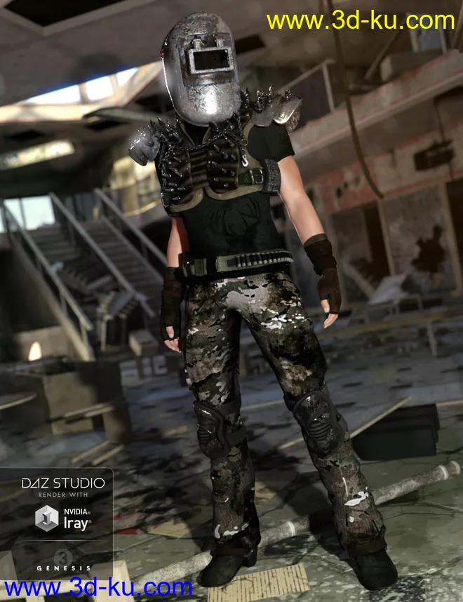 Wastelander Genesis 3 Male Textures模型的图片4