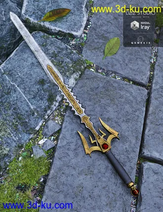 3D打印模型Weapon Collection for Genesis 3 and 8 Male(s)的图片