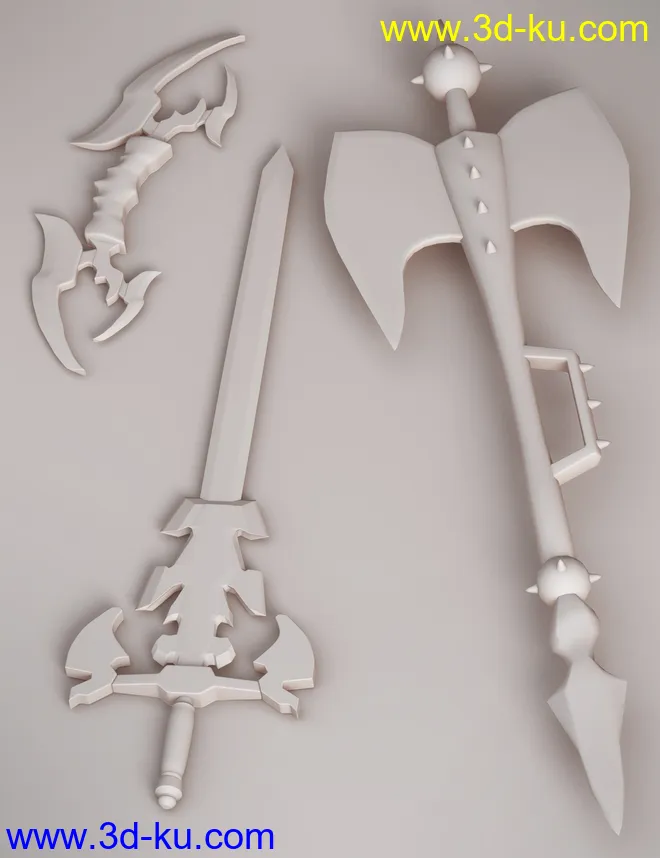 Weapon Collection for Genesis 3 and 8 Male(s)模型的图片8