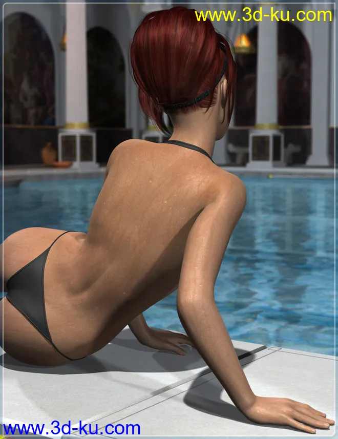 Wet, Sweat & Rain for Genesis 2 Female(s)模型的图片2