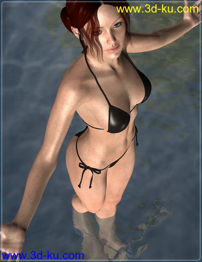Wet, Sweat & Rain for Genesis 2 Female(s)模型的图片6